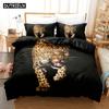 Set Biancheria da Letto 3D Il Leopardo Set Copripiumino Con Federe Letto Singolo Matrimoniale Queen King Biancheria da Letto