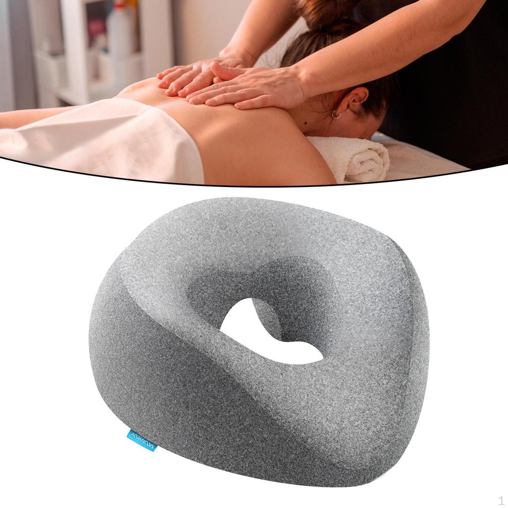 Gesichtskissen für Massage mit Memory-Schaum-Kopfstütze und waschbarem Bezug Reiseentspannung