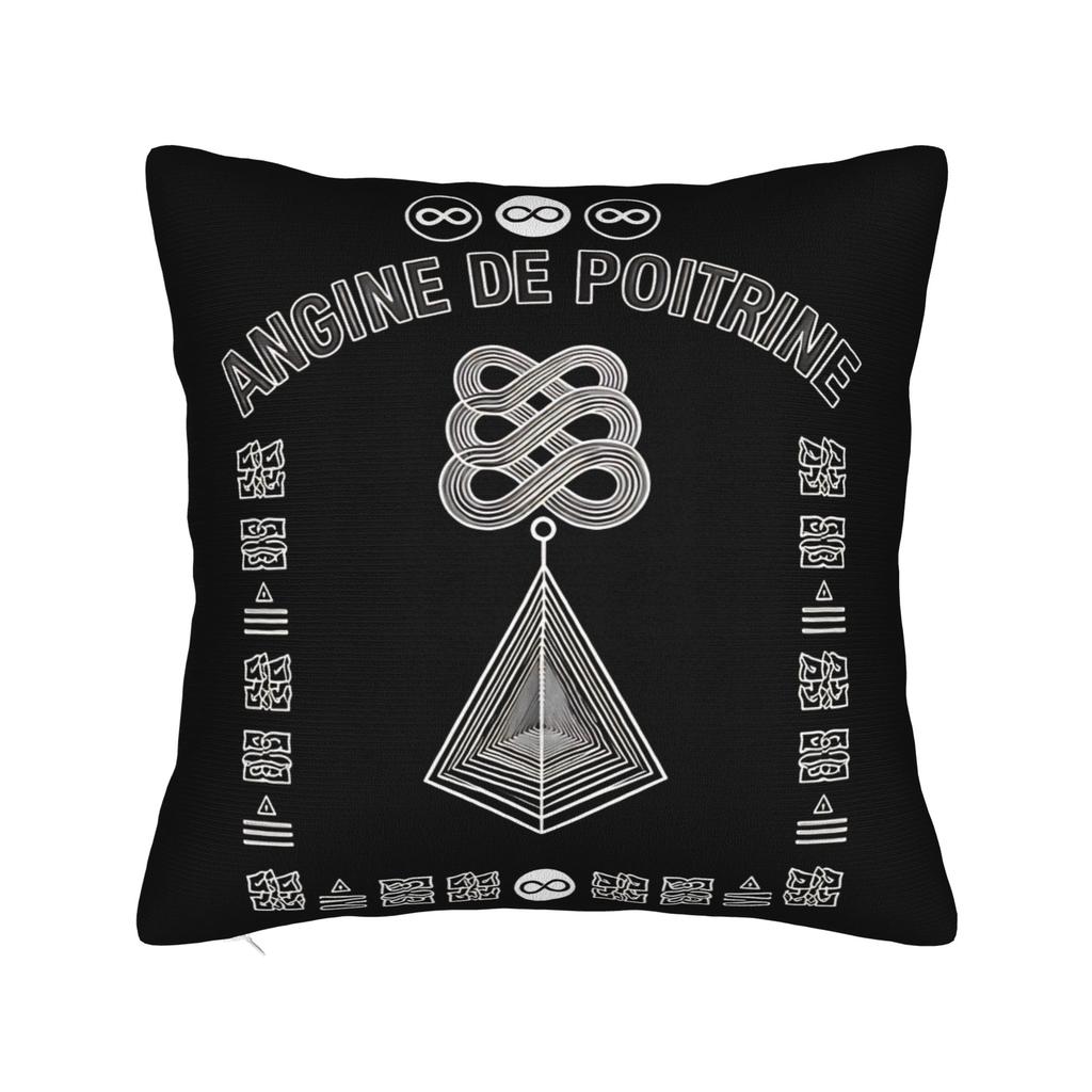 Metal Angine de Poitrine Rock Music Square Pillowcases Polyester Home Cushion Case Creative Decorative Pillow Cover