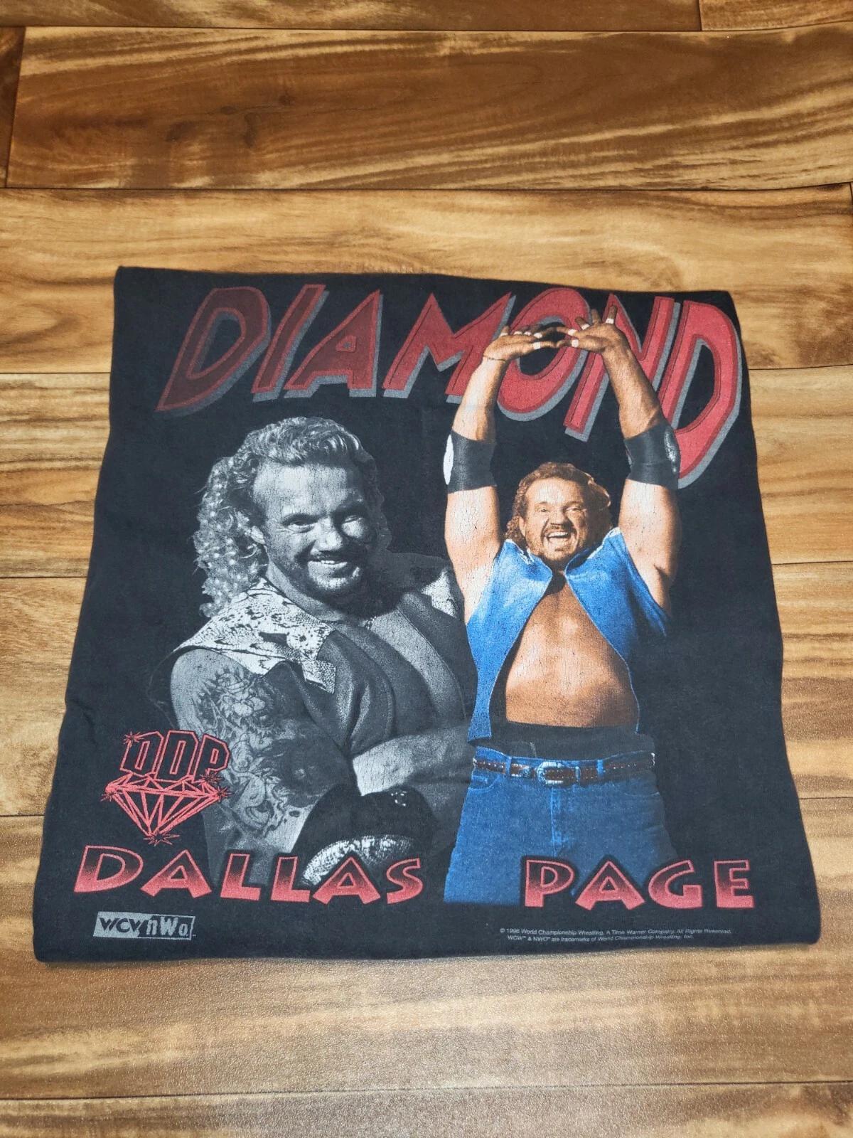 Винтажная РЕДКАЯ футболка-майка в стиле Diamond Dallas Page NWO WCW Wreslting 1998 г. L