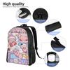 Zaino da Viaggio K-Kirbys Donna Uomo Scuola Portatile Borsa per Libri Cartone Animato Studente Universitario Daypack Borse