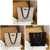 Cotton Linen Casual Tote Bag Large Capacity Handheld Bucket Style For Daily Use