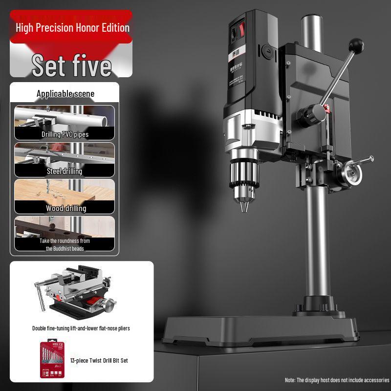 High-Power 220V Multi-Functional Bench Drill for Household and Industrial Use