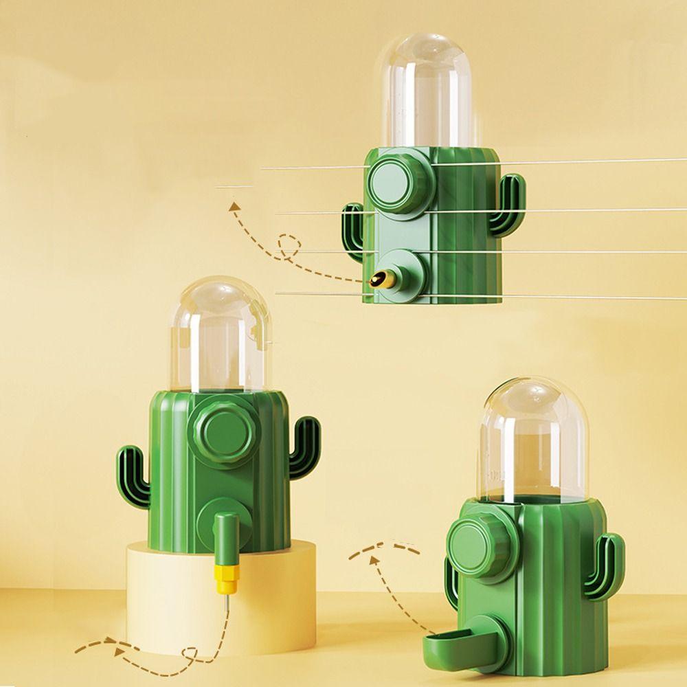 

Cactus Shaped Parrot Water Dispenser Plastic Automatic Drinking Bottle Pet Supplies Style 2
