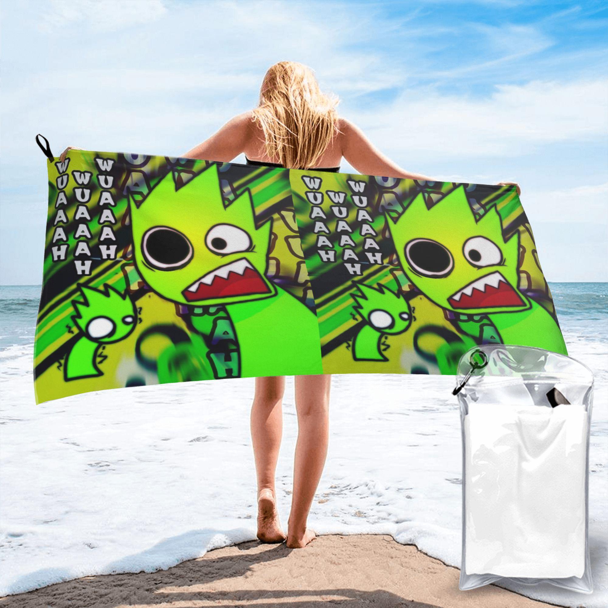 

Sprunki Cartoon Incredibox Game Beach Towel Soft Microfiber Quick Dry Absorbent Quick Towels For Pool W30*H60(CM)