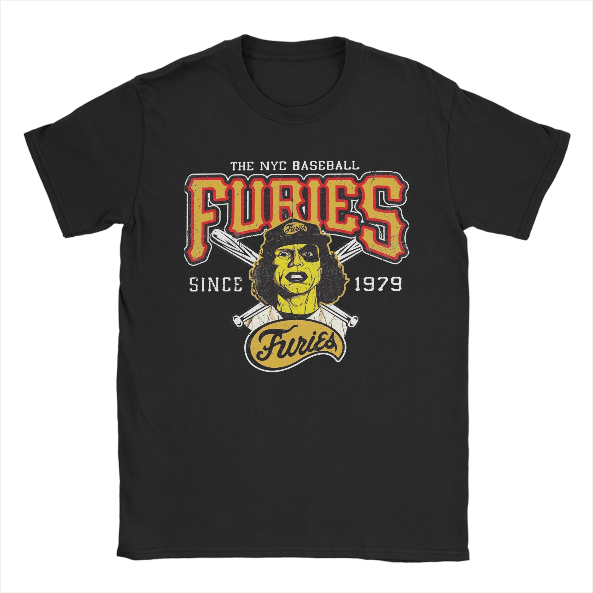 

Funny Baseball Furies Scary T Shirt Men Cotton Short Sleeve The Warriors Round Neck Summer Top Tee 4XL