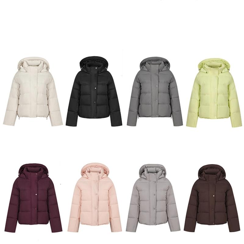 Dámská krátká větruodolná zateplená zimní bunda s kapucí a raglánovými rukávy