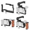 Rotating Top Handle Camera Cage Featuring 360 Degree Rotating for Unobstructed EVF Access During Handheld Use