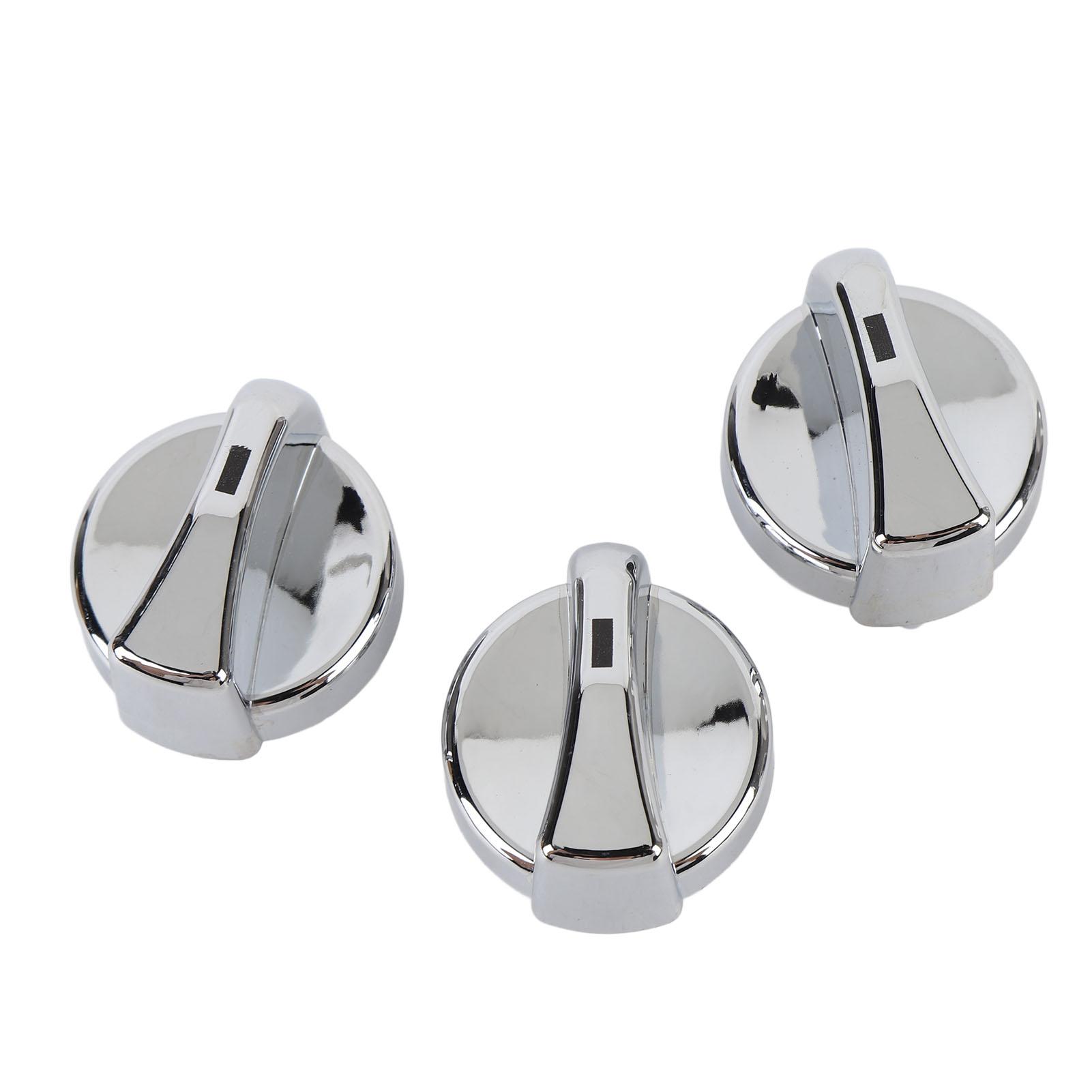 

3Pcs AC Heater Blower Fan Control Knob 121-0001-000 Replacement for 330 335 357 367 375 378 379 384 386 387