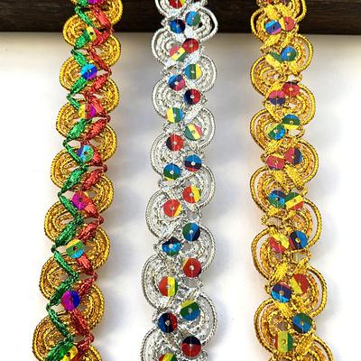 Her pakette 4m/13.12ft dantel dikiş süsleri 2.5cm genişliğinde kurdeleler perde aksesuarı el yapımı DIY el işi çiçek sütyen elbise abiye dekorasyonu
