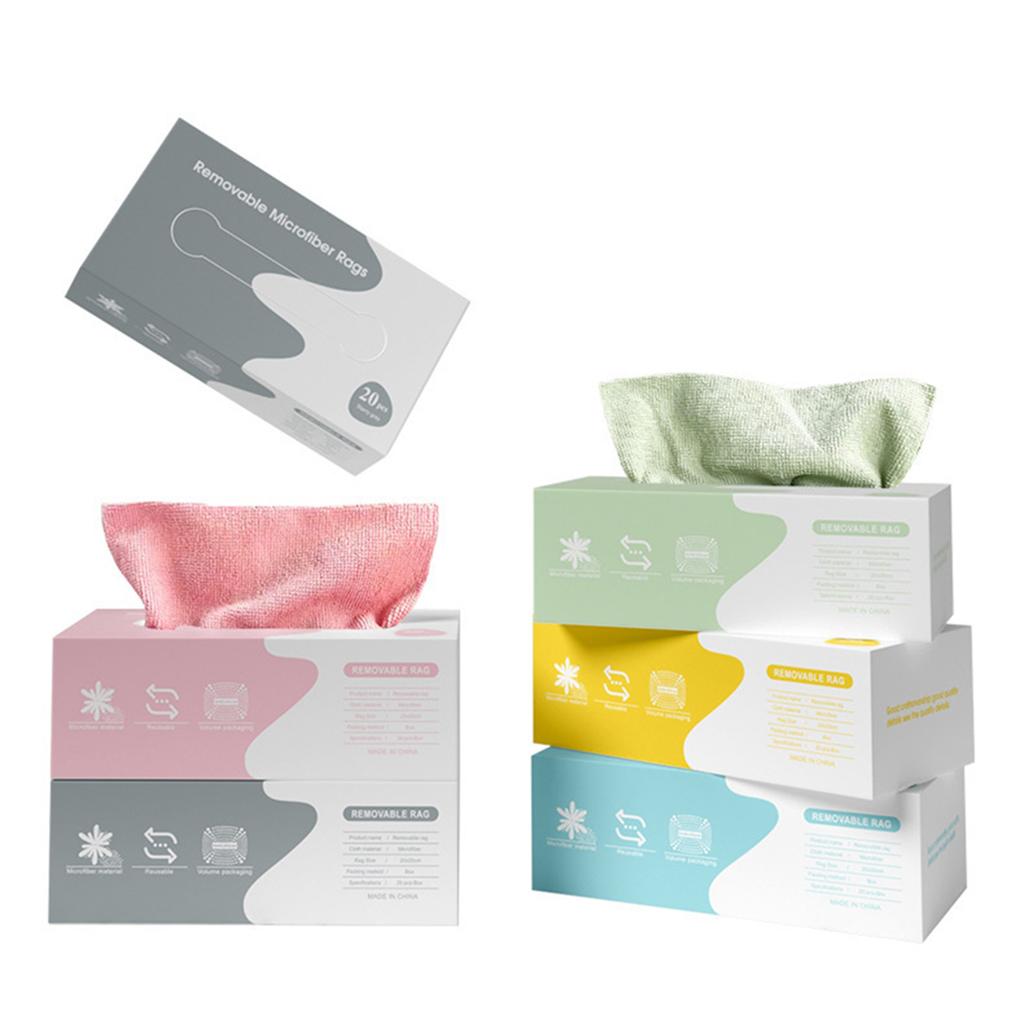 Reusable Microfiber Cleaning Cloth 20PCS Scratch-Free Ultra Absorbent Multi-Purpose Drying Wipe