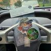 Super Cool Fish Hilton (Hotel Scent) Car Air Freshener Wearing Sunglasses and a Hat |   Rearview Mirror Hanger & Dual-Purpose Air Vent Clip |  
