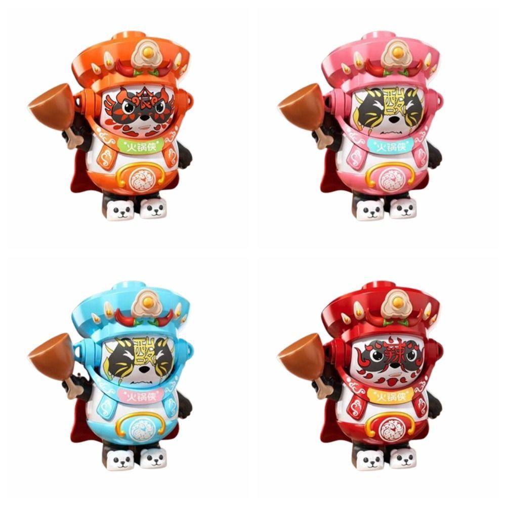 

Plastics Hot Pot Face Changing Doll Hot Pot Face Changing Toy Christmas Dolls жовтий