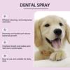 Pet Dental Spray for Dogs and Cats, Plaque Remover Bad Breath Freshener, Gentle Oral Care Cleaner for Pet Teeth Whitening