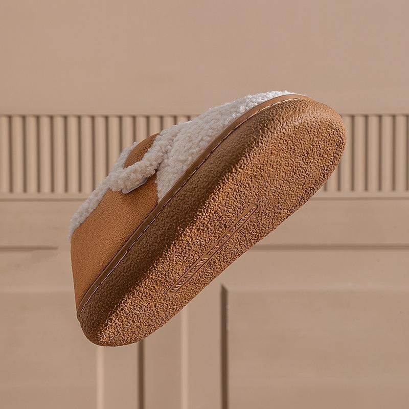 Winter Warm Plush Soft Comfortable Bag and Cotton Slippers Couple Fashion Versatile Soft Cute Home Outdoor Lightness