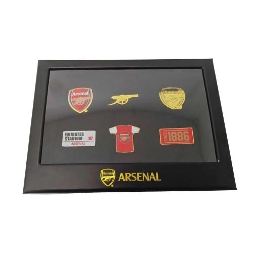 Arsenal FC Alloy Badge Set (Pack of 6)