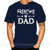 French Bulldog Frenchie Dad Mens TShirt  Cotton Classic Awesome Tshirt For Mens Short Sleeve Clothes Hiphop Tops