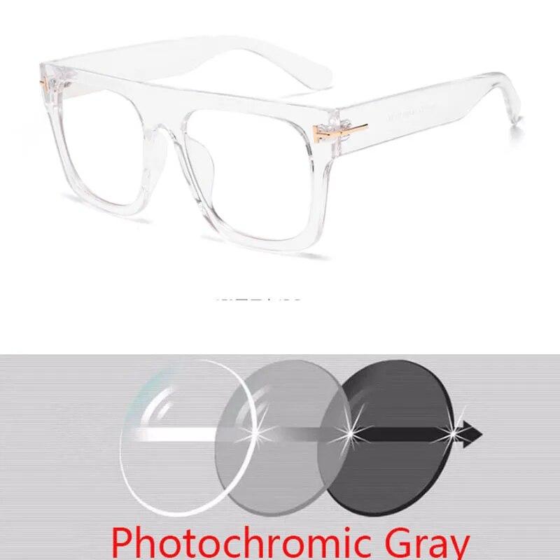 Oversized Glasses Men Luxury Steampunk Big Hyperopia Women Reading Photochromic Prescription 0 +0.5 +1.0 +2.0 To +6.0