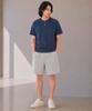CUSTOMUS Men'S Lecture Single Henley Neck Short Sleeve T-Shirt Cxs26Mkrt502 Nav