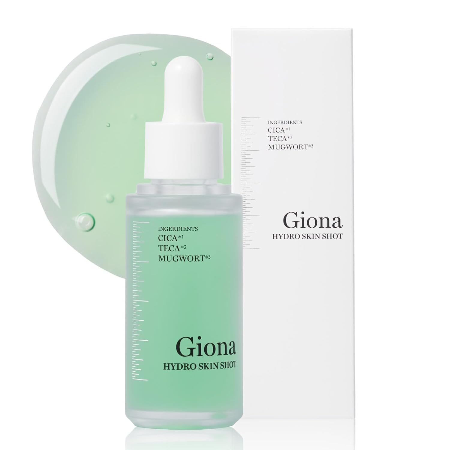 Giona Hydroskin Shot Microneedle Serum Mugwort Extract Centella Asiatica Skin Irritation Redness Care Houttuynia Cordata Niacinamide Sensitive Made