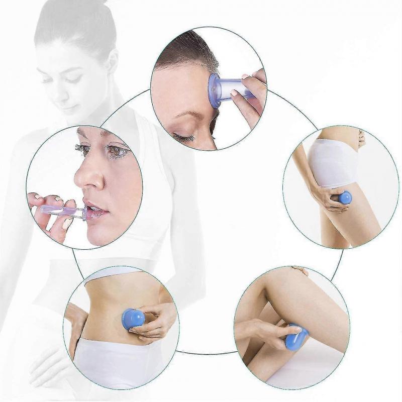 Vacuum Cup Cupping Silicone Cupping Cup Facial And Body Massage Cups Set