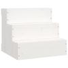 Vidaxl Pet Stairs, White, 40X37.5X35 Cm, Solid Pine Wood