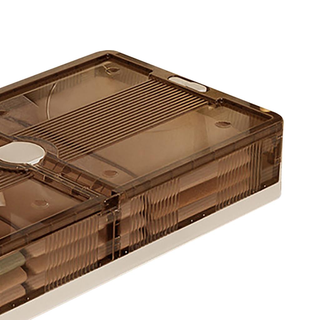 Under Bed Storage Containers Foldable Rolling Storage Bins Plastic Clothes Organizer with Wheels