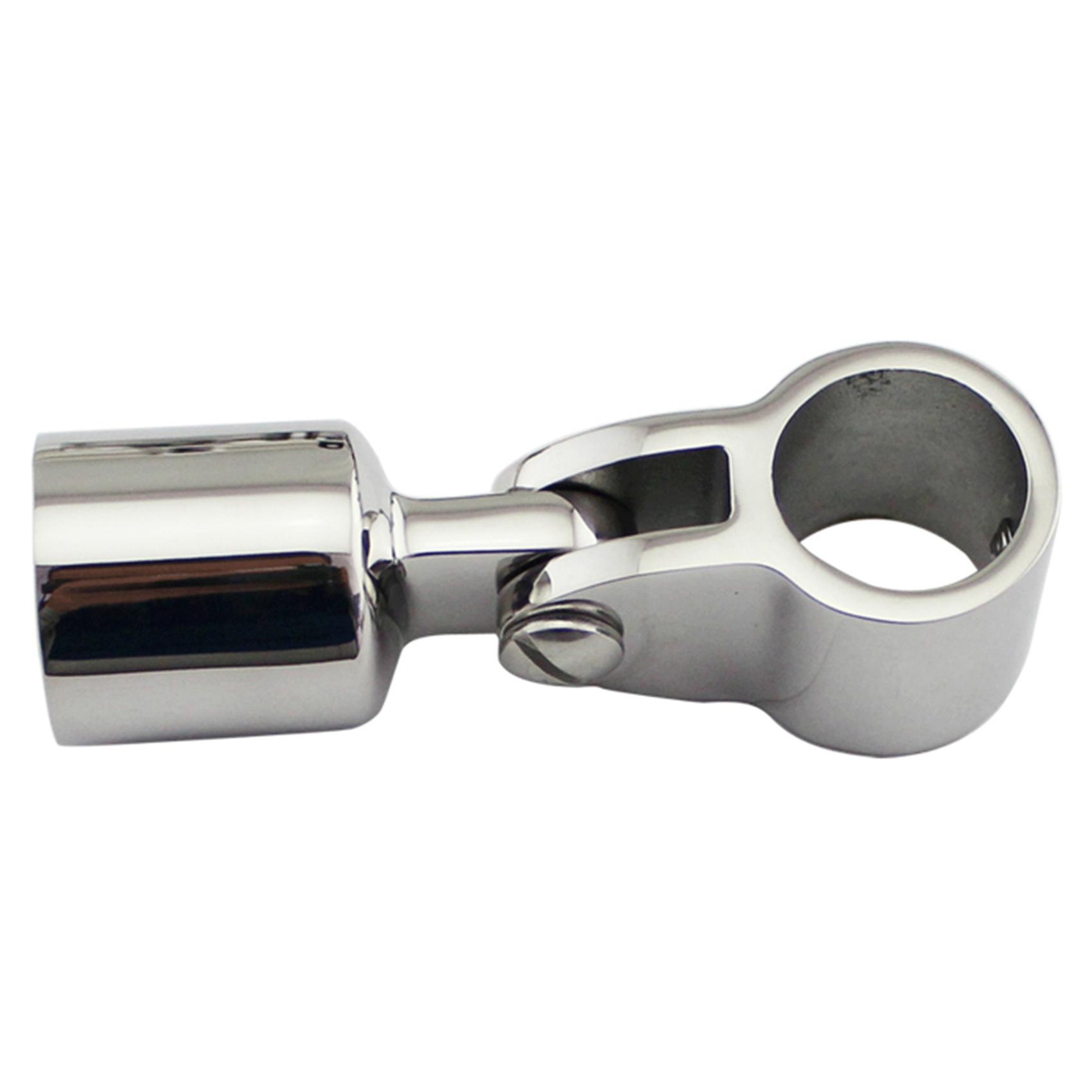 

ABLZ-Single Screw 316 Stainless Steel Eye End Cap Bimini Top Hardware Marine Boat Yacht External Eye End Canopy Tube End silver about 20mm