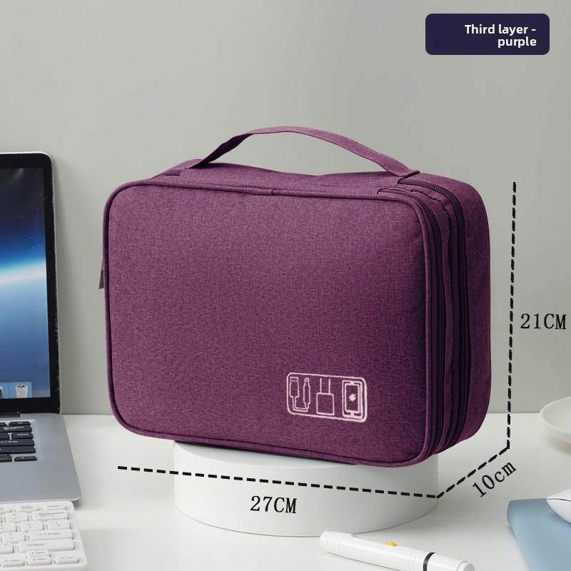 Travel Digital Storage Case With Shockproof Design For Power Banks And Headphones