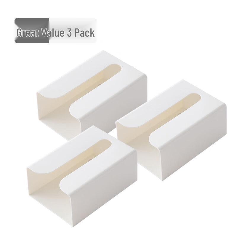 Wall-Mounted Plastic Tissue Box Set