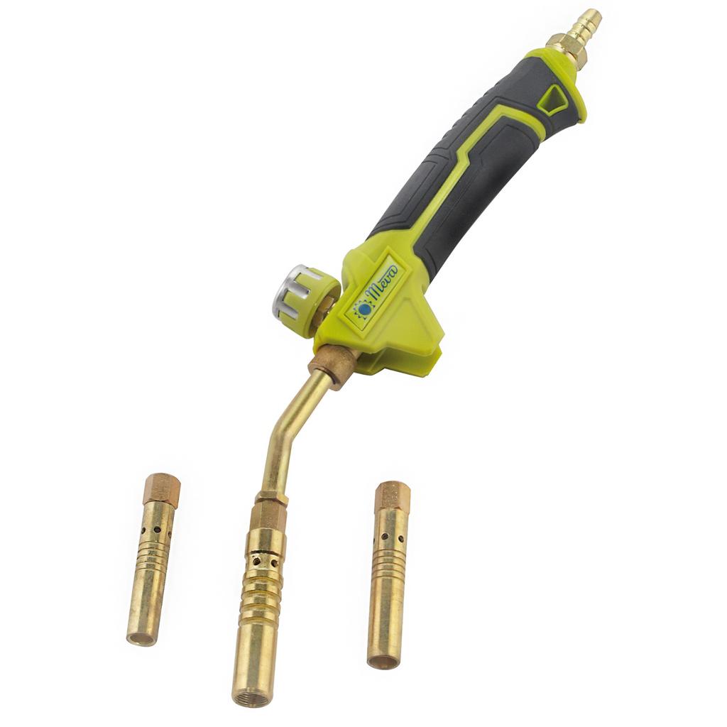 Gas burner for tin soldering, hard solder, LPG gas, SET of 3 nozzles, 14-21 kW