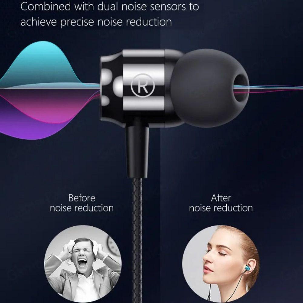 With Mic 3.5mm Wired Headphones Hifi L Jack Magnetic Suction Headset Gaming Wire Earphone  Gift