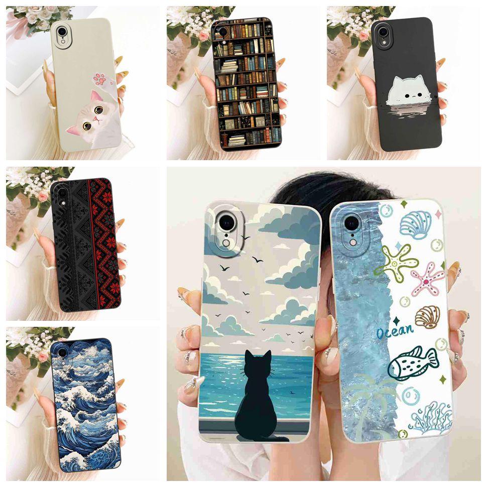 For IPhone XR Case Silicone Soft Shockproof Cartoon Pattern Phone Casing For IPhoneXR A2105 A1984 A2107 A2108 Case Back Cover