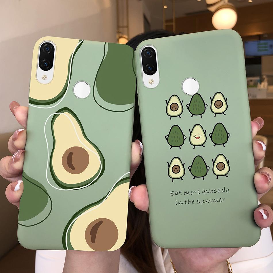 For Huawei Nova 3i Nova4 Case Shockproof Matte Cute Cartoon Soft Silicone Phone Back Cover For Huawei P Smart Plus Nova 3i Coque