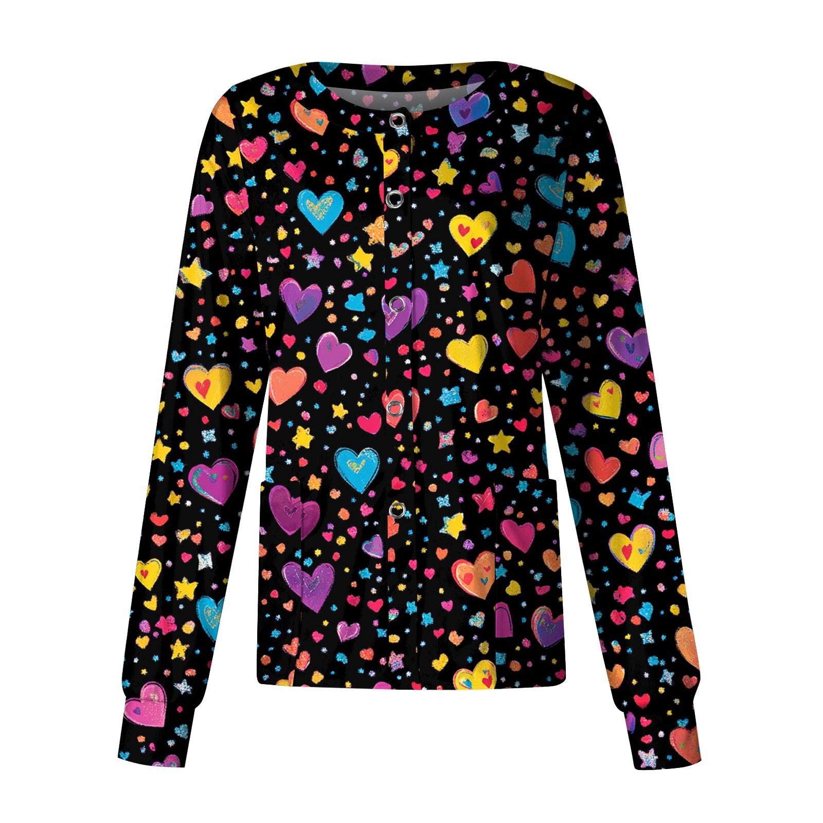 

Женская повседневная одежда с длинным рукавом и принтом «Любовь ко Дню святого Валентина», кардиган, верхняя одежда, униформа L жёлтый