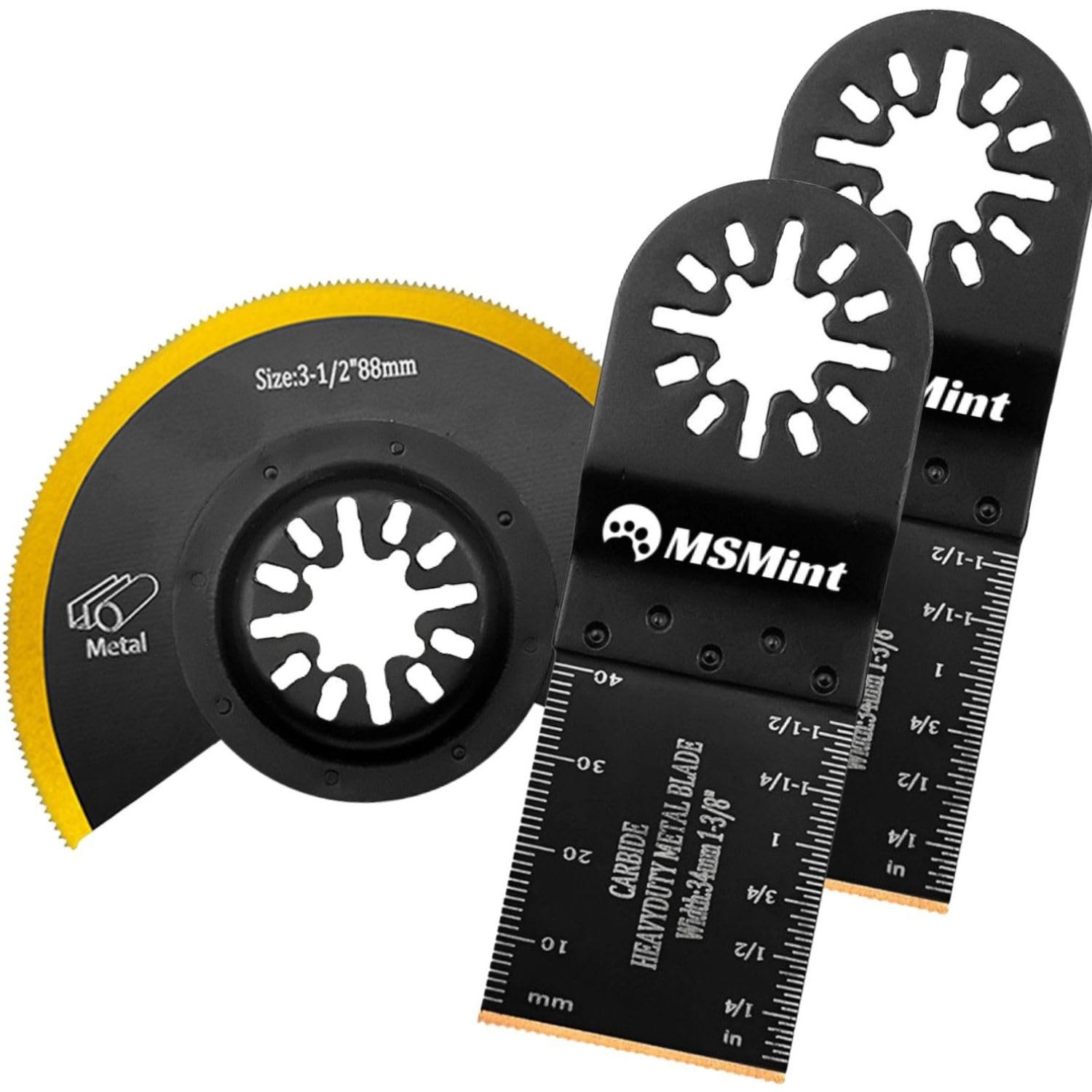 

Replacement OIS Blades for Metal Set of Multi-Tool Blades, Standard, Carbide, Multi-Purpose (Specialized Cutting, 3) чорний