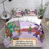 Fashion Lil Gator Game Bedding Set Single Twin Full Queen King Size Bed Set Kids Bedroom Duvetcover Sets Bed Sheet Set