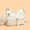 Dámská taška Vintage taška přes rameno Vícekapsá velkokapacitní taška crossbody