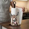 Food Wrap Kitchen Towel Rack Wooden Roll Paper Standing Rack Animal Wooden Tissue Holder  Party