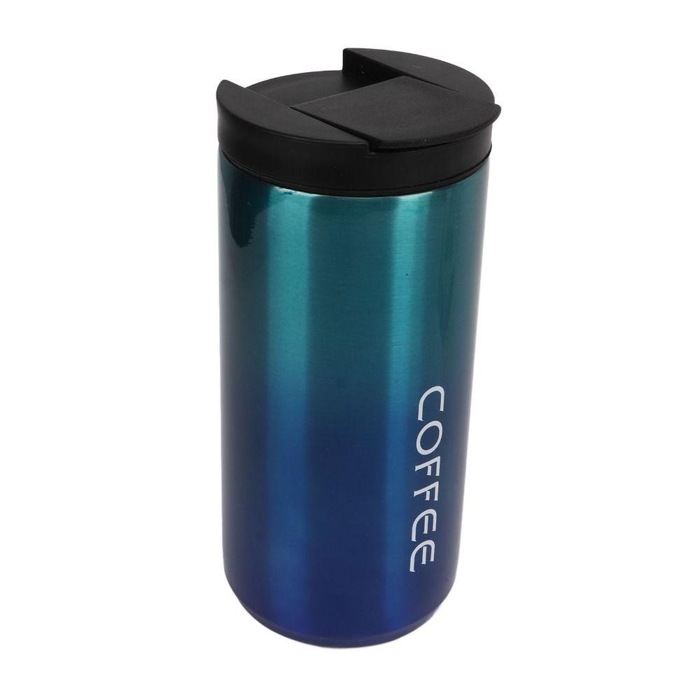201 Shell Travel Tumbler Gradient Water Bottle Portable Insulated Coffee Mug Outdoor