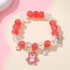 Sanrio Cinnamoroll Crystal Beaded Bracelet - Handmade Cartoon Gift for Female Students, Friends, and Couples.