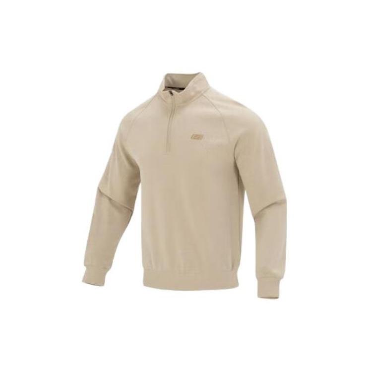 Skechers Casual Loose Fit Pullover Sweatshirt ' Tan' Men's L323M019-01GA