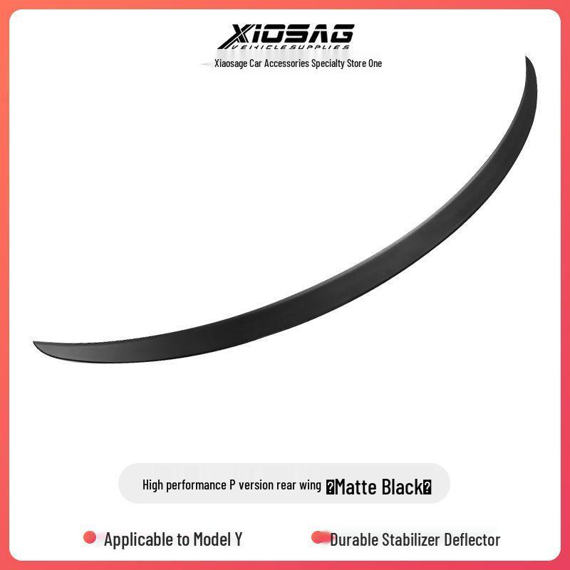 Tesla Model 3/Y No-Drill Carbon Fiber Rear Spoiler - High-Performance P Style