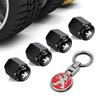 Styling Car Tire Wheel Valve Caps Cover Car Keychain Keyring For Peugeot 206 307 308 3008 207 208 407 508 2008 5008 205 Keyring