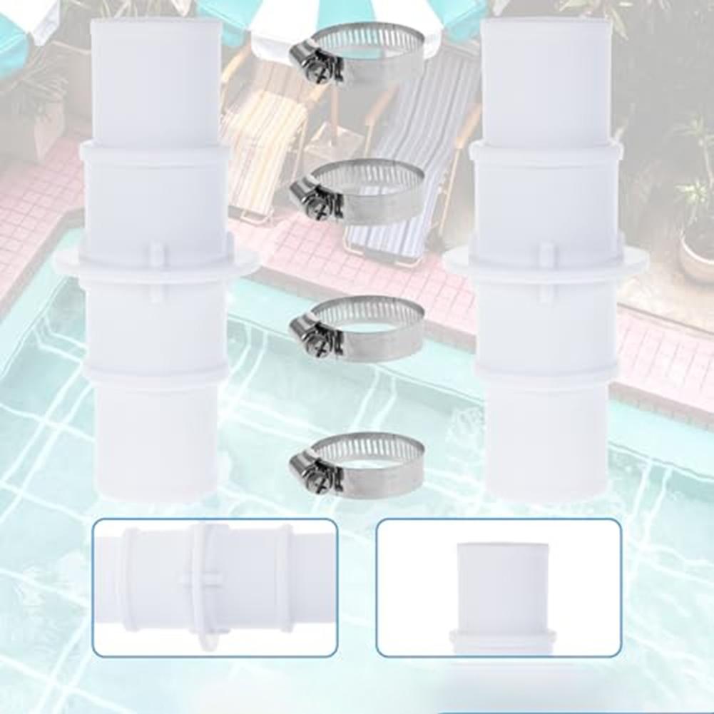 For Efficient Cleaning Hose Adapter Set Rust-proof Clamps As Shown Built For Tough Conditions Compatible With Pool Pumps