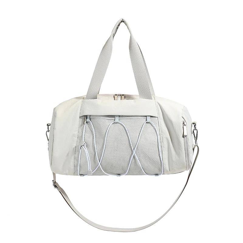 

New Simplicity Leisure Solid Oxford Large Capacity Travel Bags 2026 High Quality Basic Style Vacati Women s Shoulder Bags білий