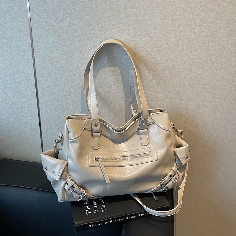 Retro High-end Sense Large-capacity Bag Women 2025 New Simple Tote Bag Versatile Shoulder Commuter Bag Women