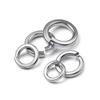304 Stainless Steel Spring Washer - US/UK Standard, Open Design, Sizes 4# To 1 Inch