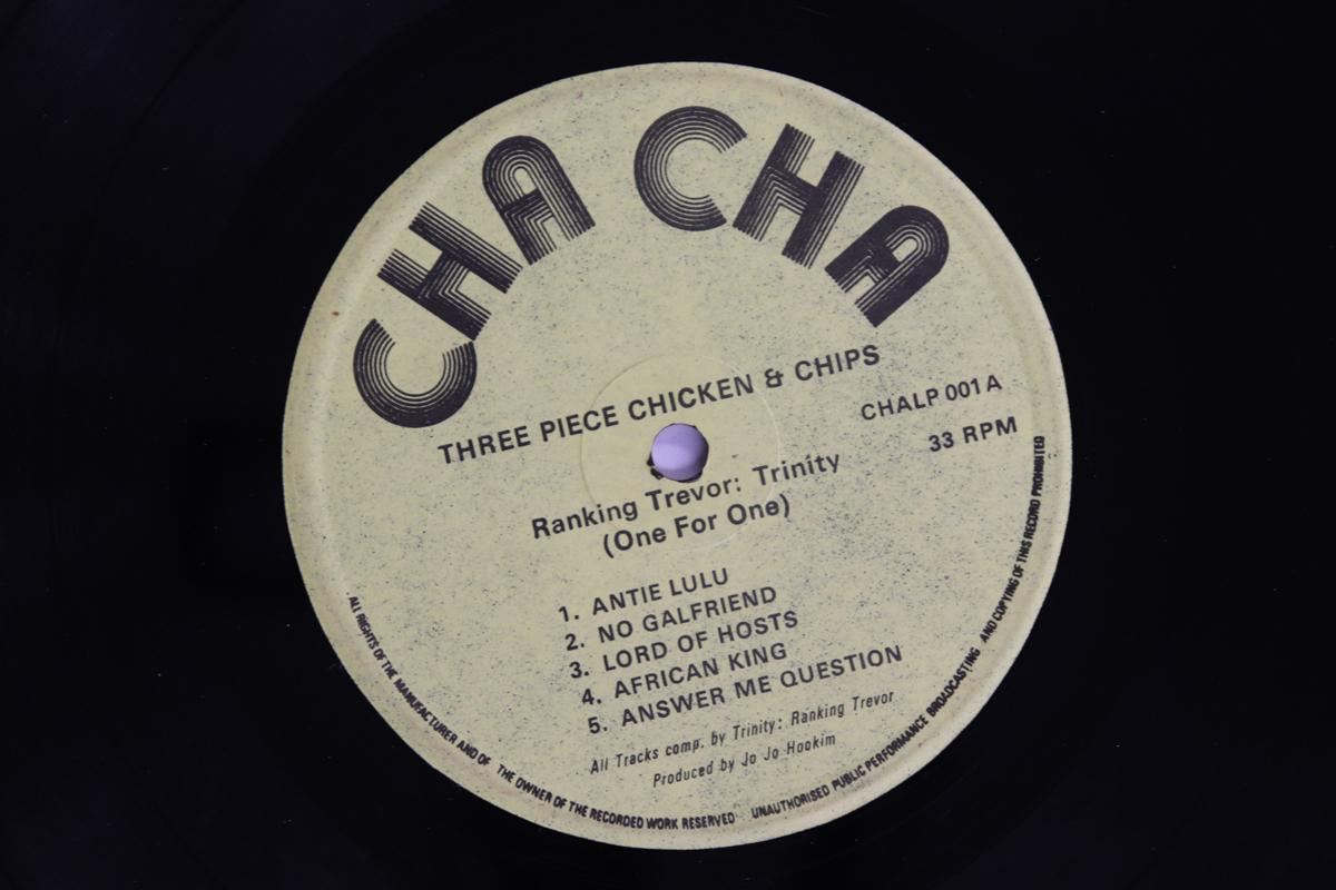 

LP Record RANKING TREVOR / TRINITY - Three Piece Chicken & Chips (One Fo CHALP001 CHA CHA 1978 UK Reggae, Ska & Dub Used