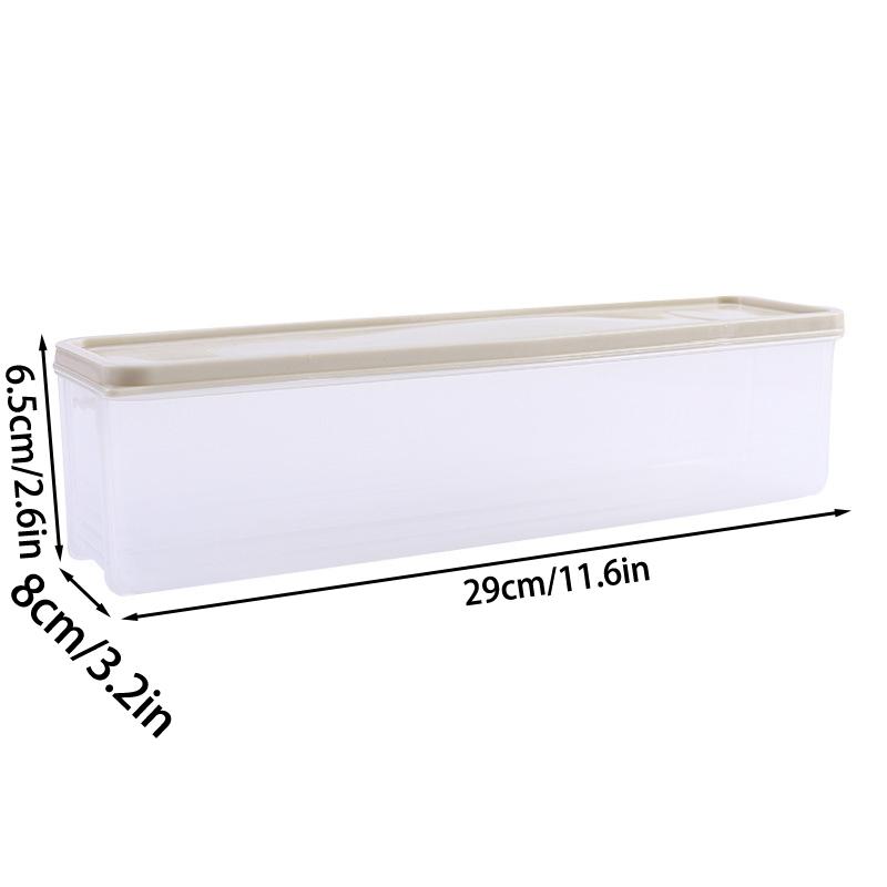 Sealed Noodles Crisper Plastic Noodles Spaghetti Box Kitchen Refrigerator Storage Box Food-Grade Noodle Storage Box
